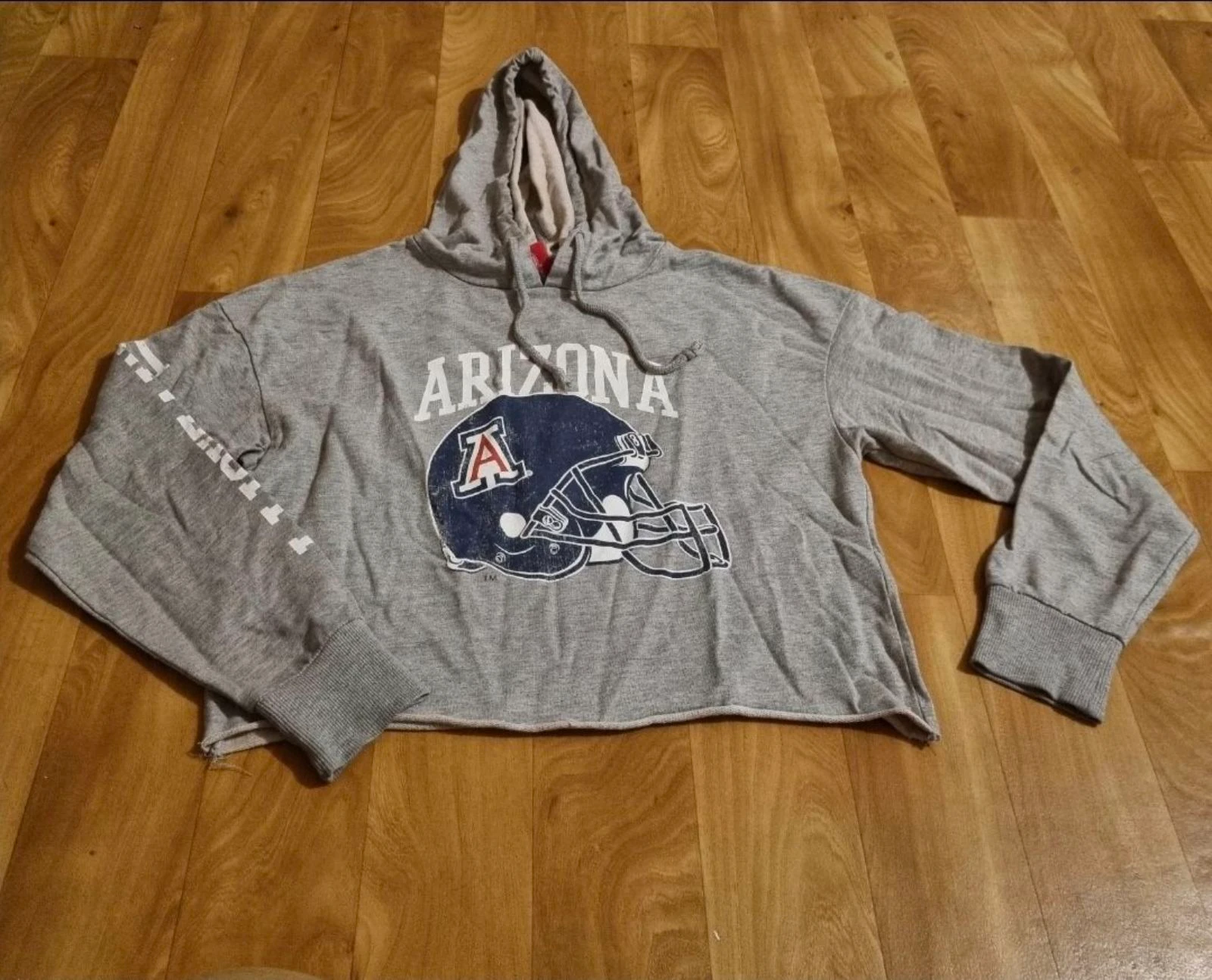 pull american freshman gris avec capuche coupe loose taille 40